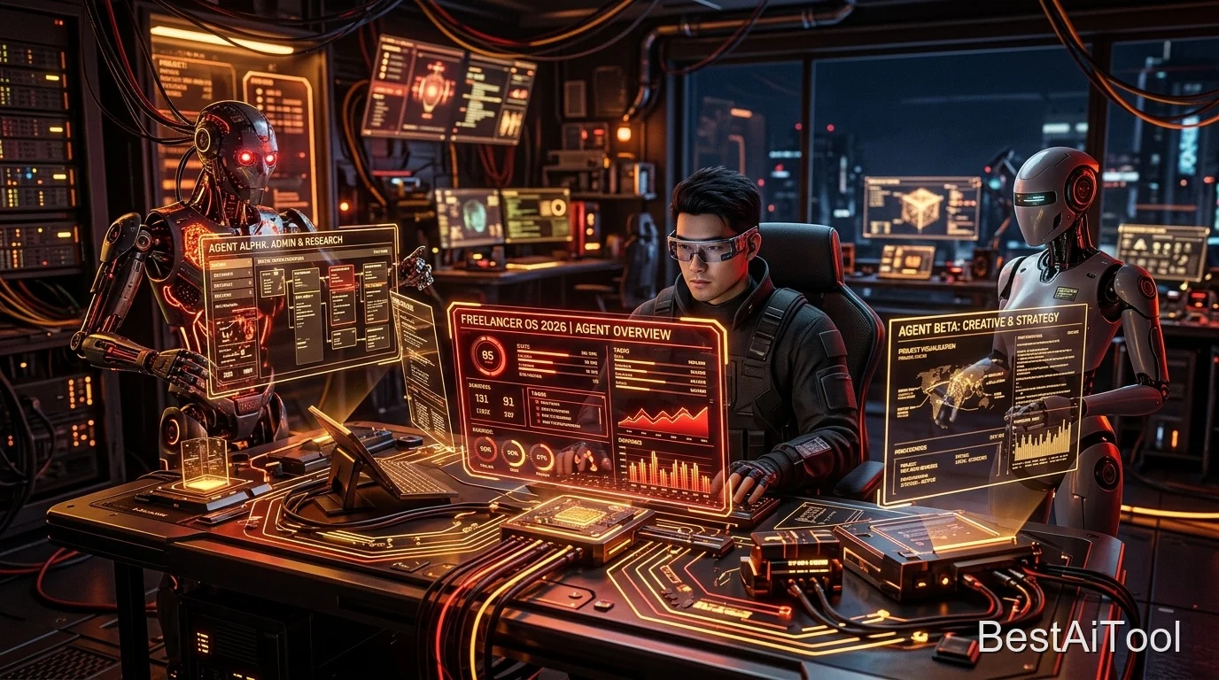 AI agents autonomously completing freelance tasks in 2026