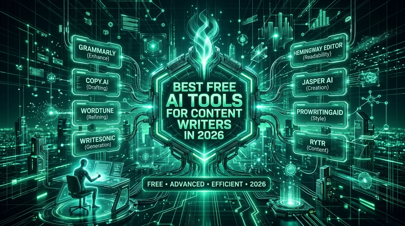 Content writer using free AI writing tools