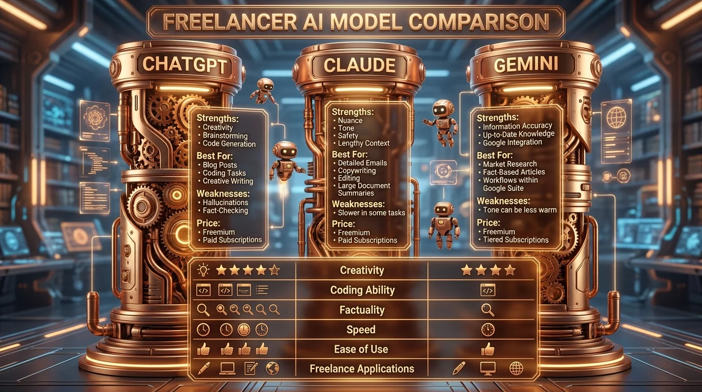 ChatGPT vs Claude vs Gemini AI comparison