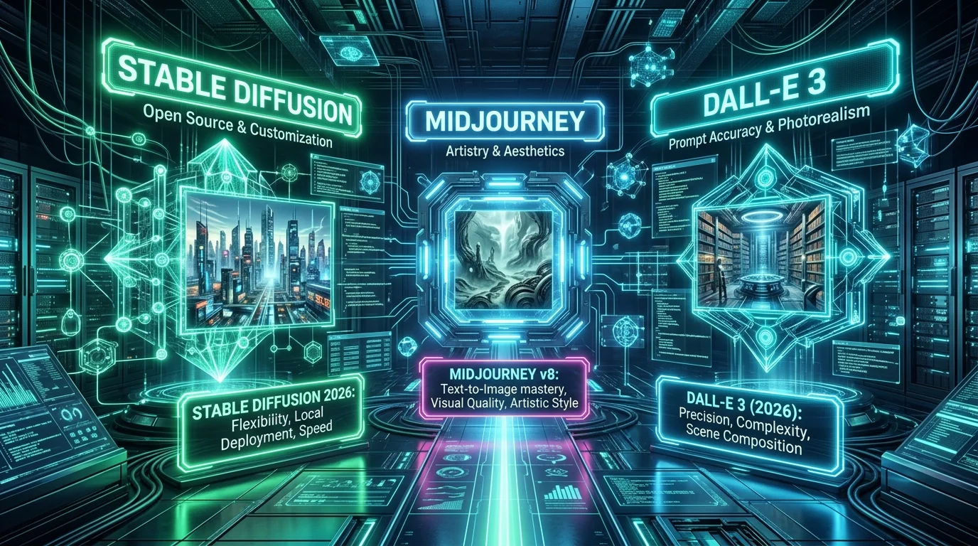 Stable Diffusion vs Midjourney vs DALL-E 3 comparison
