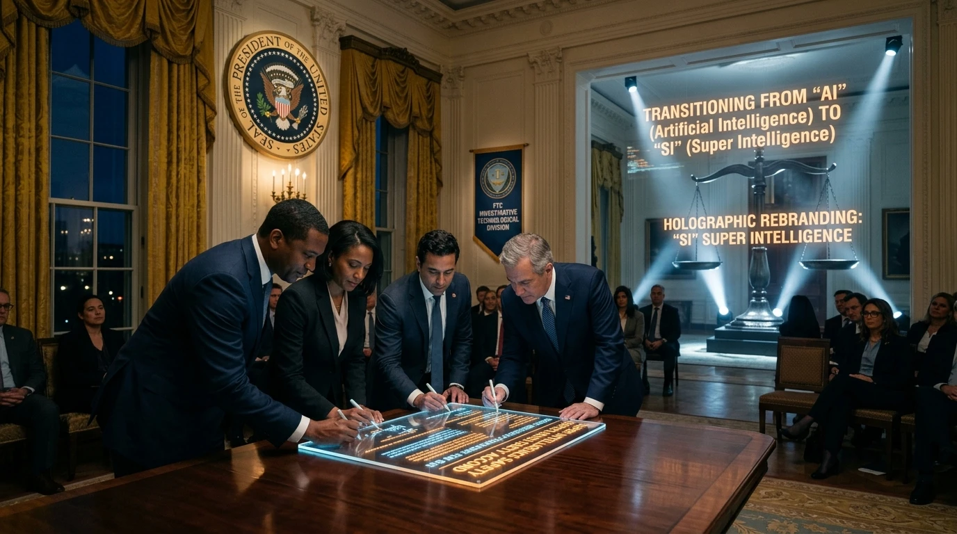 The White House Gets Its Pledge, the FTC Opens an Investigation, and AI Stops Being Called "AI"